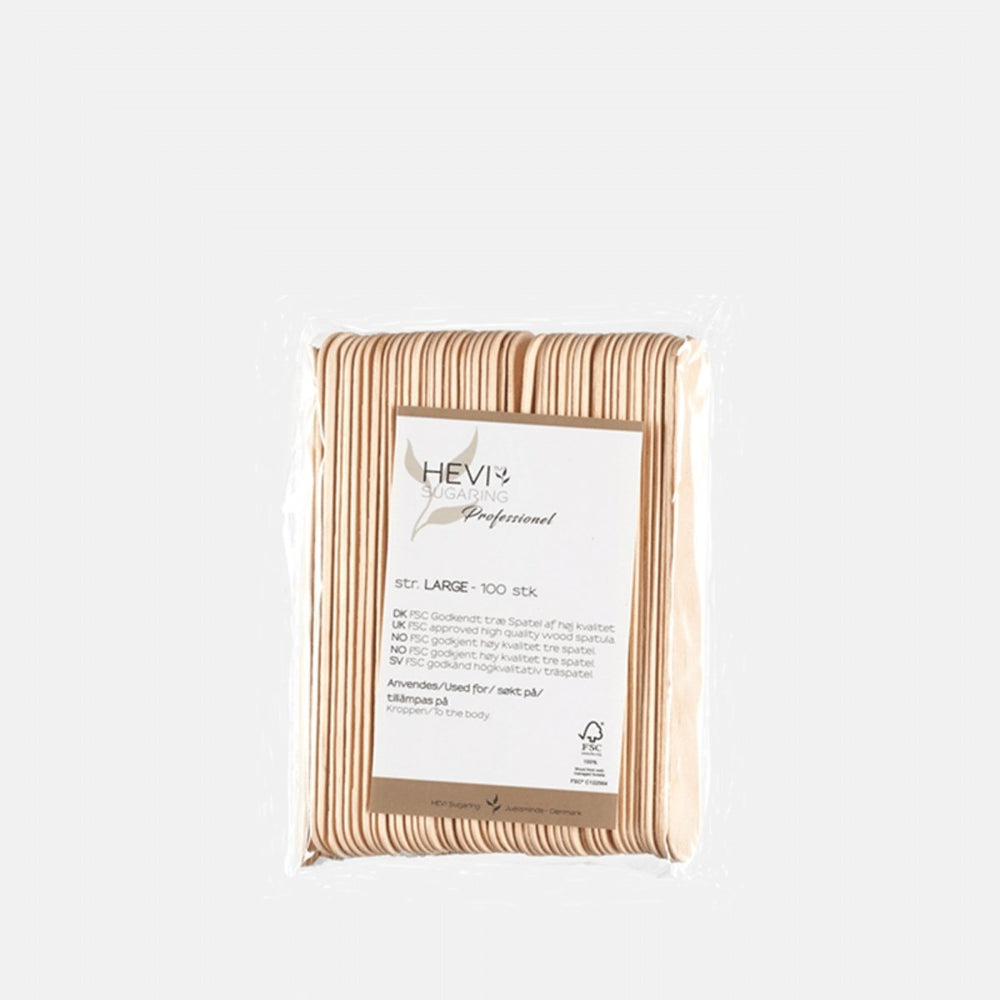 HEVI Sugaring Spatel stor - 100 stk. hårfjerning hevi sugaring