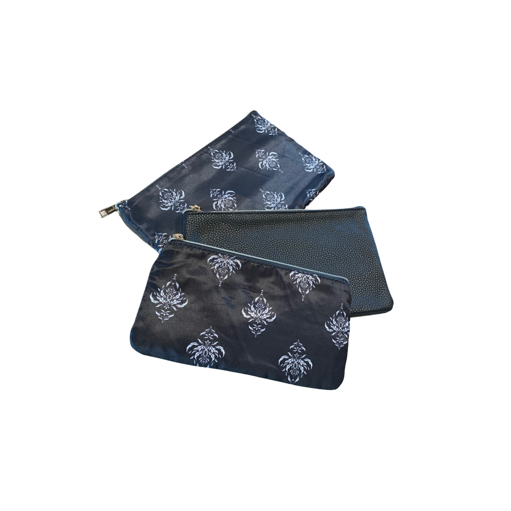 JJDK - Celestia Cosmetic Bag Set - Black w. print