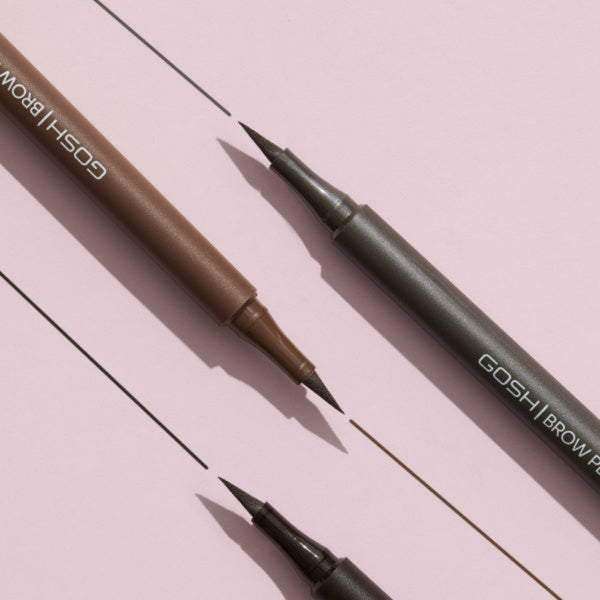 GOSH Brow Pen 002 Grey Brown Makeup Gosh Copenhagen   